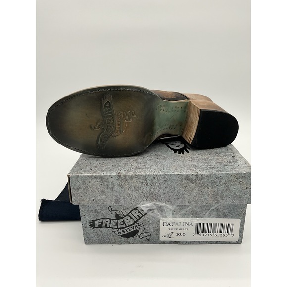 Freebird by Steven Catalina size 10 taupe/ multi. - Picture 6 of 7